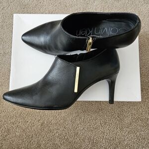 Calvin Klein Black Leather Heels